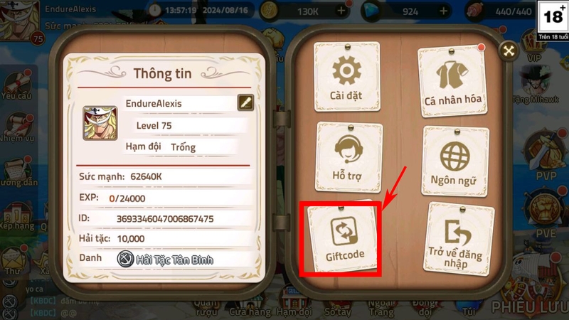 Code Kho Báu Đại Chiến hình 2