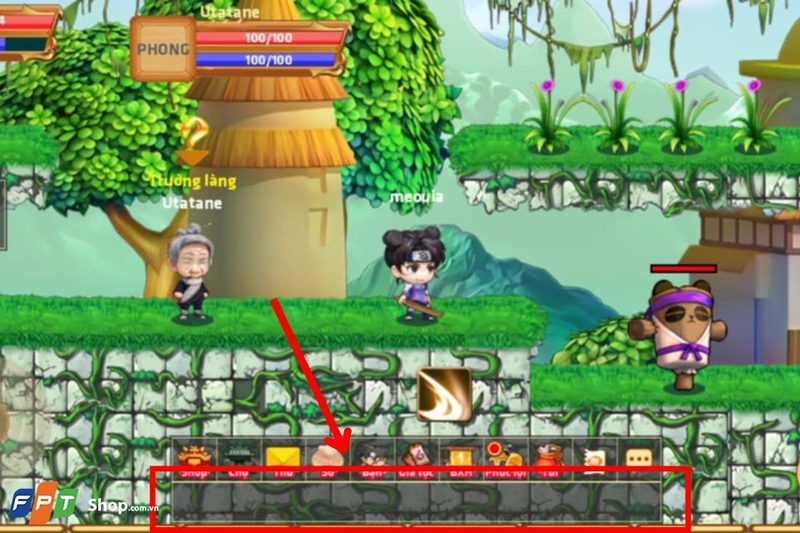 Bước 1: Mở game và vào mục khung chat