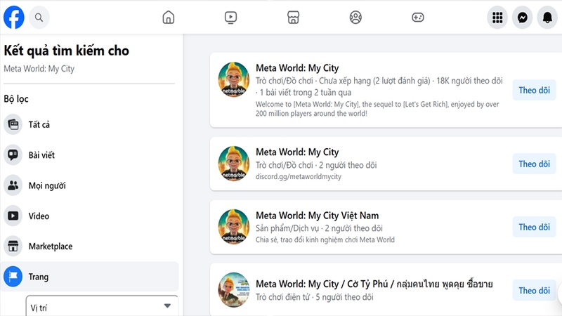 Tham gia các nhóm và diễn đàn về Meta World: My City