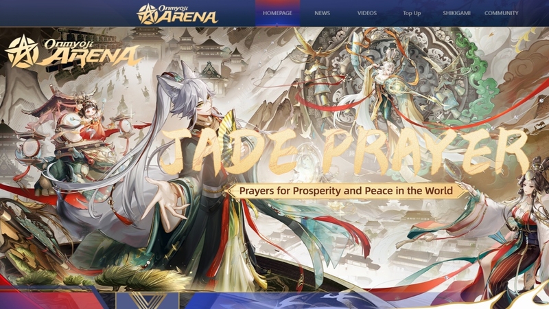 Website chính thức của game Onmyoji Arena