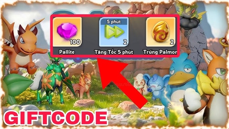 Nhiều code Palmon Cuộc Chiến Sinh Tồn cực giá trị