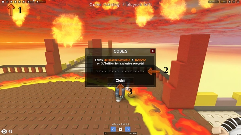 code Pass The Bomb 2