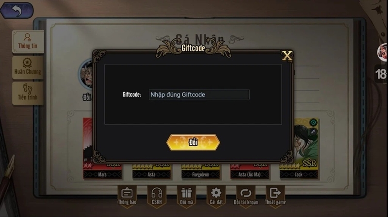 Code Pháp Sư Hắc Ám Mobile 5