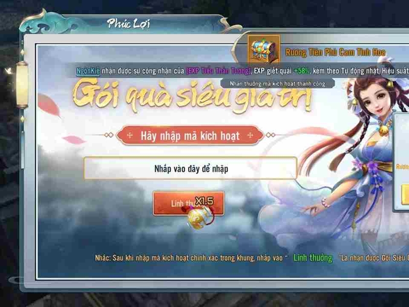 Lưu ý về cách nhập code game đổi quà