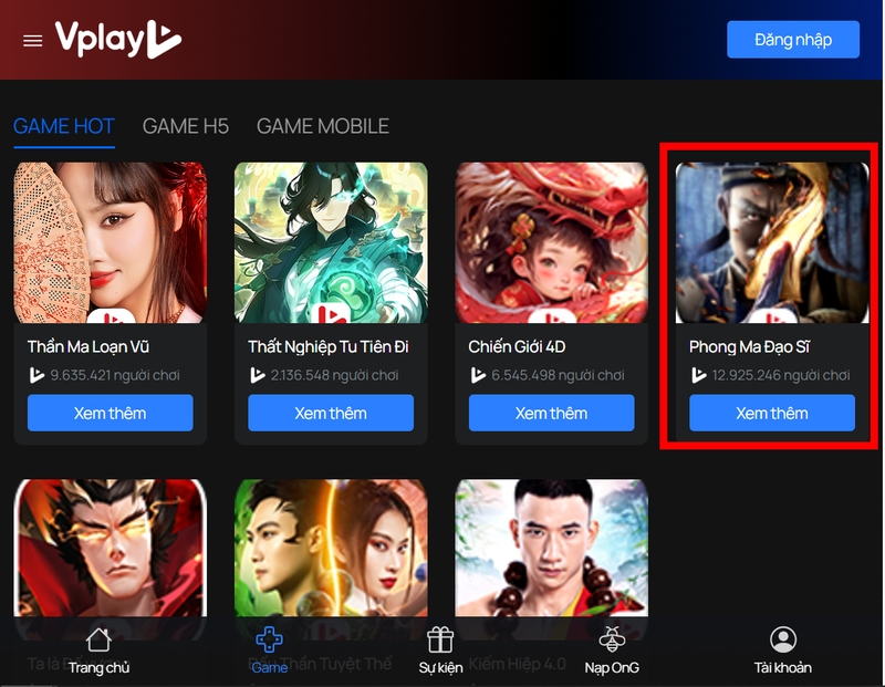 Code Phong Ma Đạo Sĩ hình 1