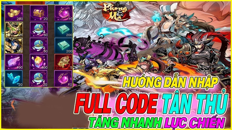 code Phong Ma Tam Quốc 6