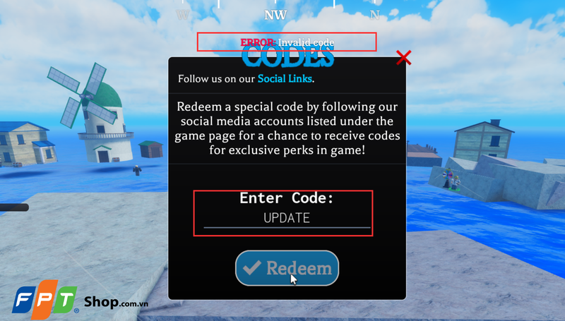 Hướng dẫn nhập code Pirates Legacy 5