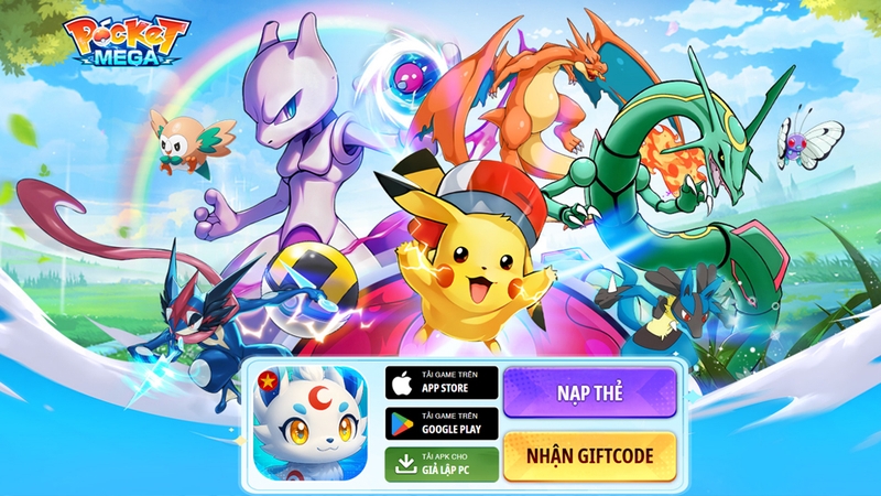 Pocket Mega là một tựa game chiến thuật đấu PET 3v3 mới