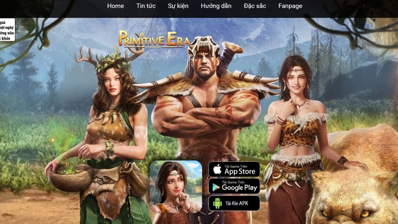 Trang web chính thức của game có thể cập nhật code