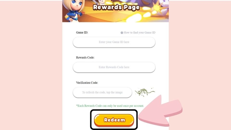 Nhấn nút Redeem