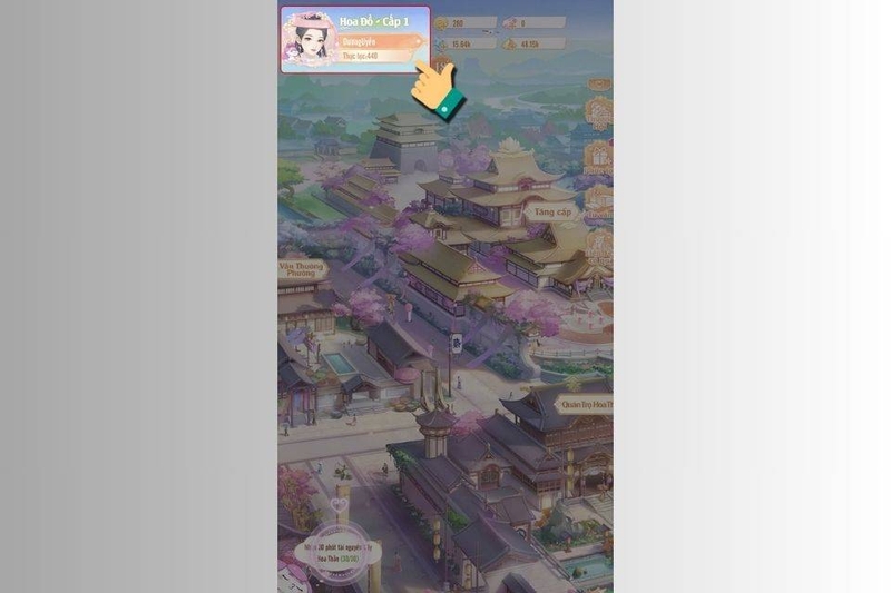 Cách truy cập giao diện chính của game