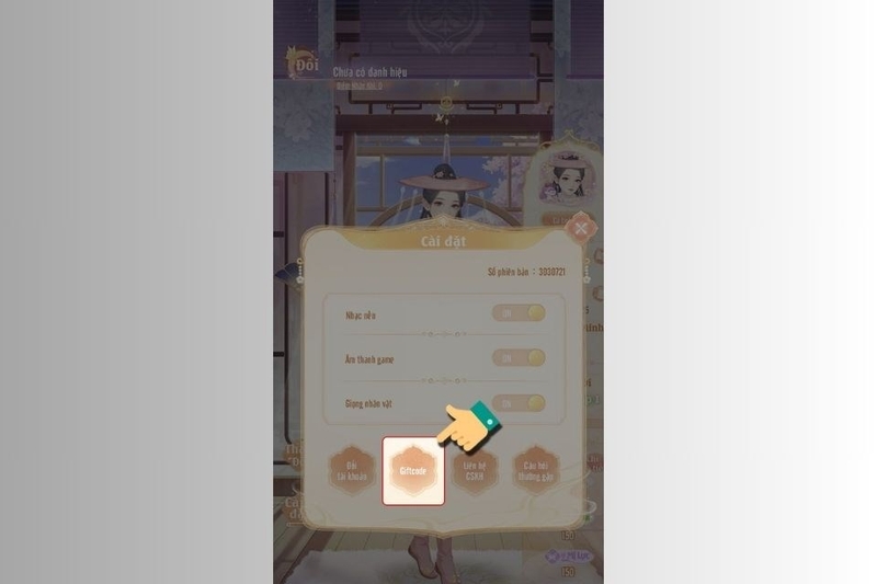 Xác thực loại mã code tặng quà