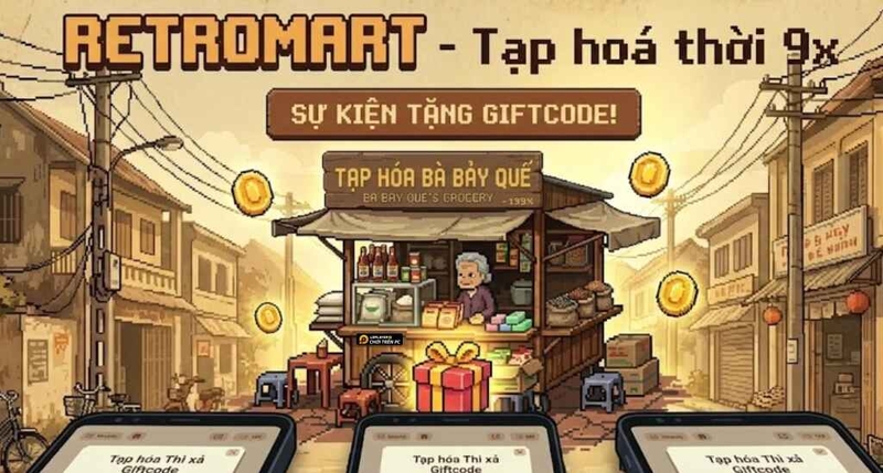 code Retro Mart Tạp hoá thời 9x hình 5