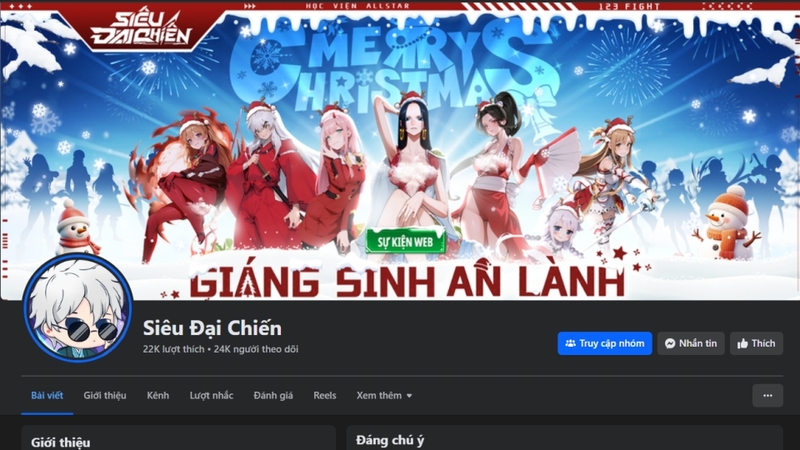 Fanpage game Siêu Đại Chiến All Stars