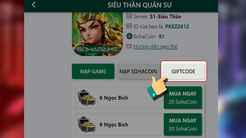 Code Siêu Thần Quân Sư hình 4
