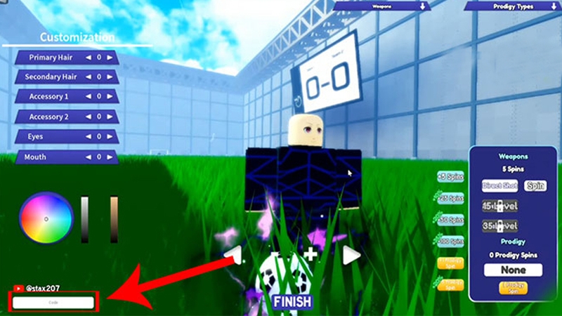 Nhập chính xác mã code vào ô này.