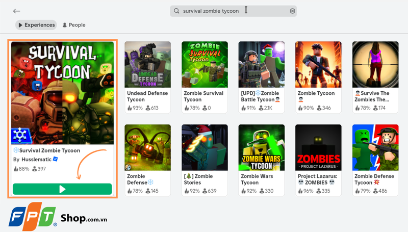 Tìm game Survival Zombie Tycoon