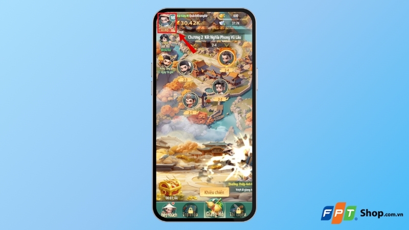 nhấn vào biểu tượng Avatar