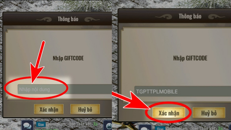 Nhập chính xác định dạng ký tự code
