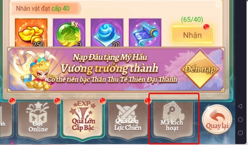 code Tây Du Mini 3