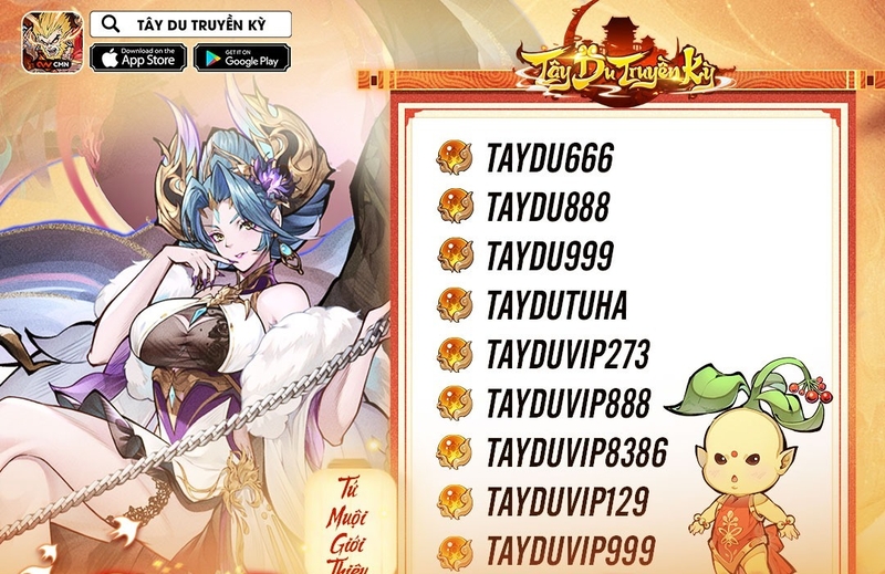 Code Tây Du Truyền Kỳ 1