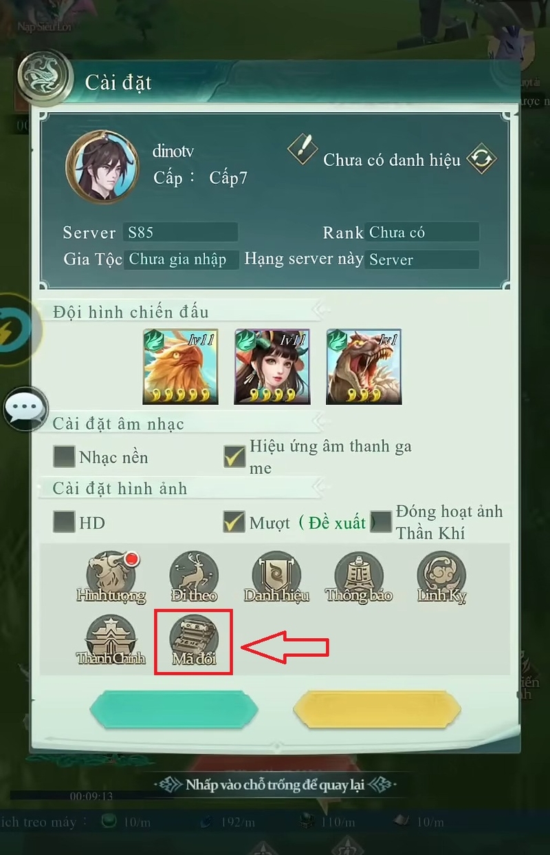 code Thú Kỳ Huyền hình 3
