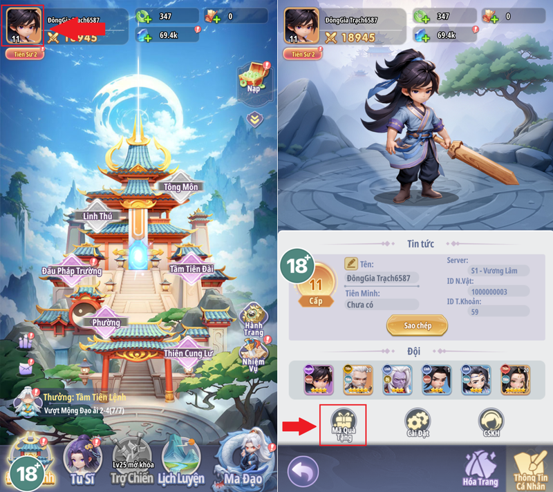 Code Tiên Nghịch Mobile Joygames 5