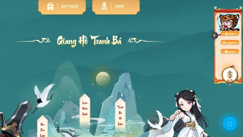 Website chính thức của game Tiểu Bảo Đừng Chạy có thể thông báo khi có code mới