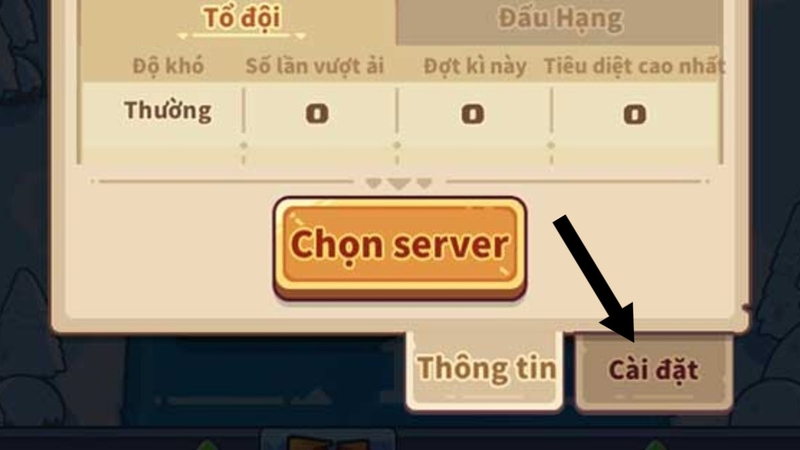 Trong mục thông tin cá nhân, chọn Cài Đặt nằm bên phải