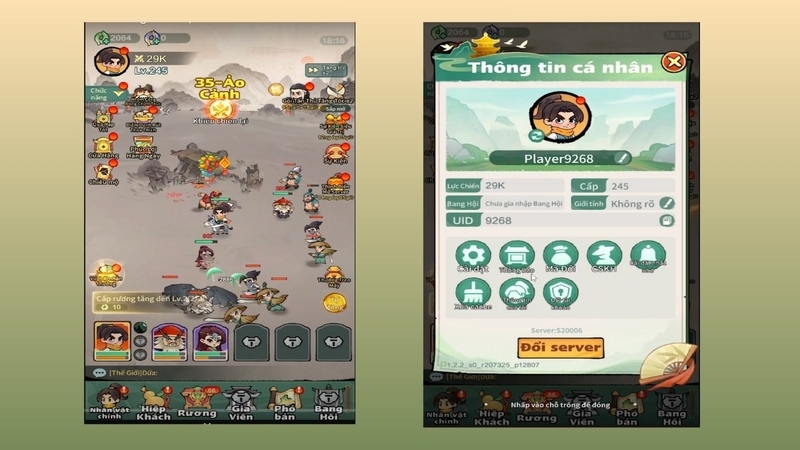 Các bước nhập code Tông Sư Mạnh Nhất nhận quà: truy cập giao diện