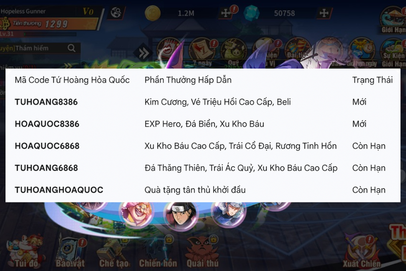 code tứ hoàng hỏa quốc (2)