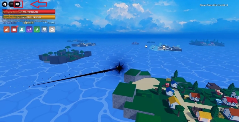 Mở ô nhập mã code Verse Piece