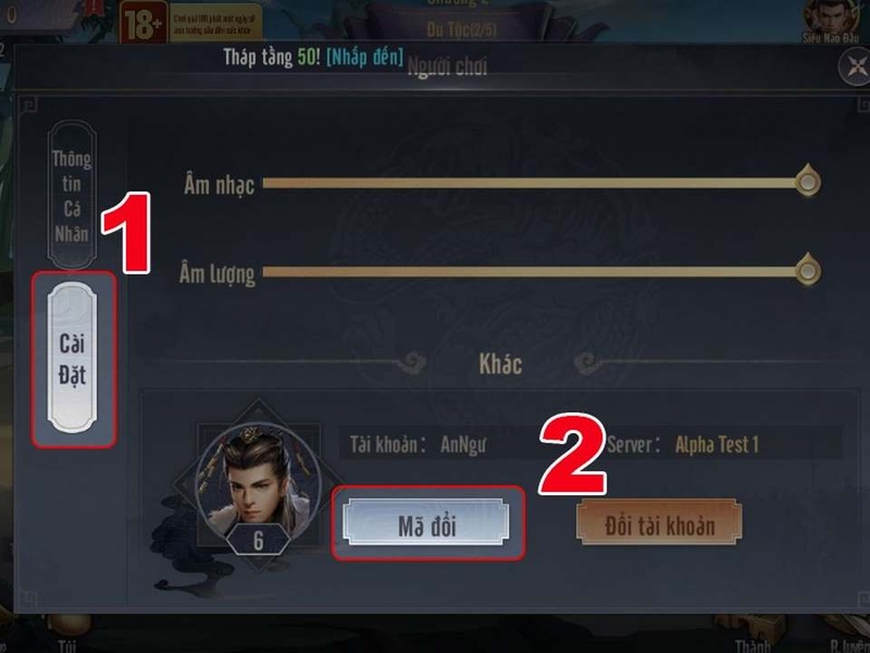 Thực hiện thao tác cài đặt nhanh chóng