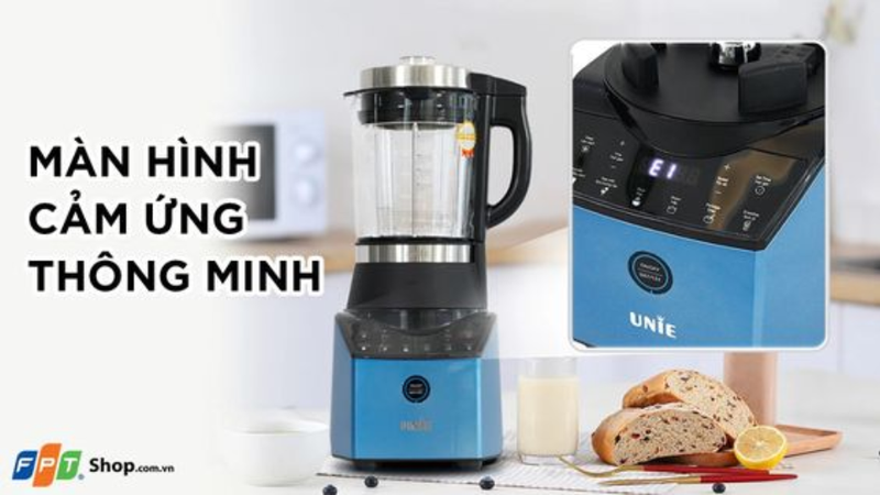 Cối thuỷ tinh cấu tạo 5 lớp trên máy làm sữa hạt UNIE 6