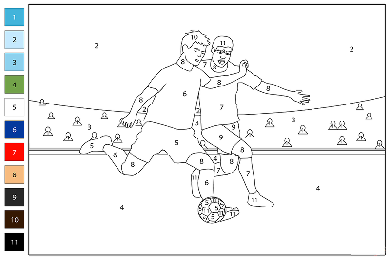 Mẹo giúp bạn tô màu đẹp hơn trong Colors: Football Coloring