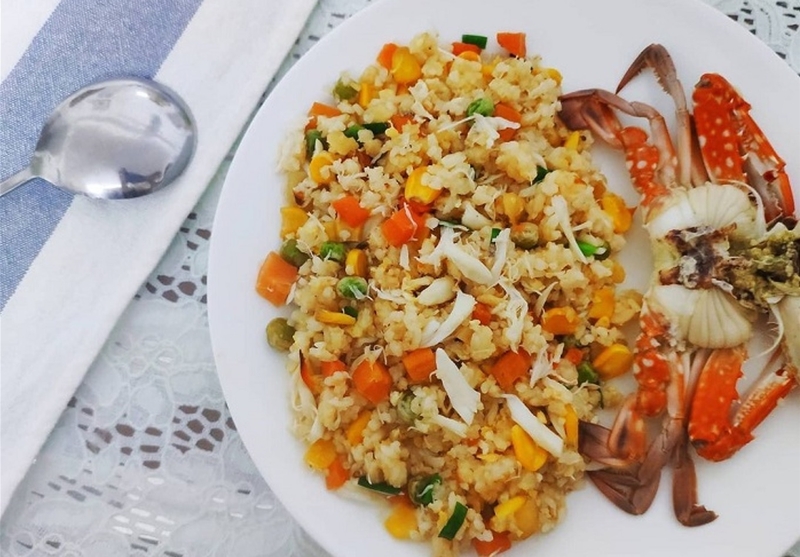 cơm chiên ghẹ 2