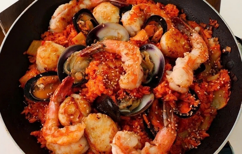 cơm chiên kim chi hải sản ảnh 4