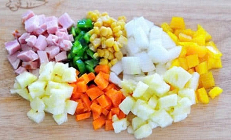 cơm chiên ngũ sắc ảnh 2