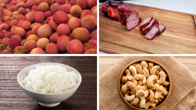 Cơm chiên trái vải 1