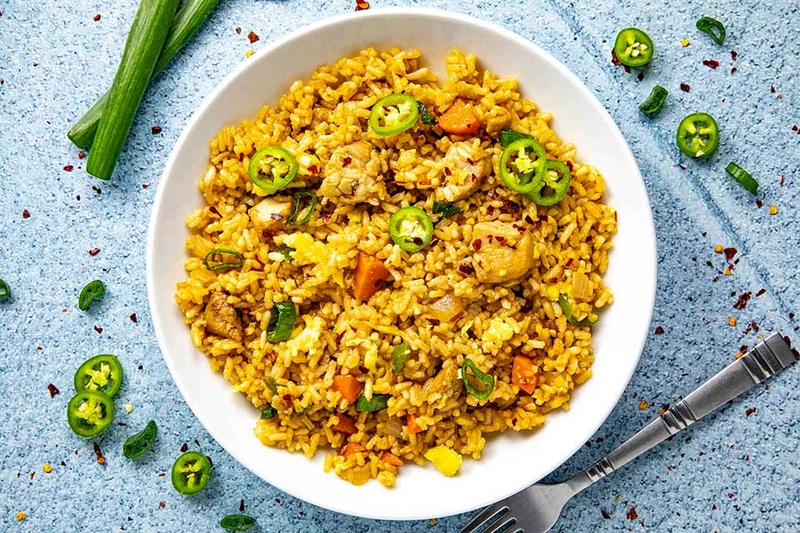 Cơm gà sốt cay - 01