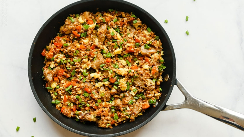 Cơm rang keto thịt/trứng