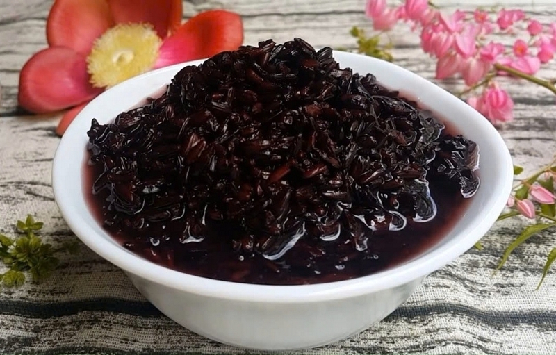 cơm rượu nếp cẩm ảnh 5