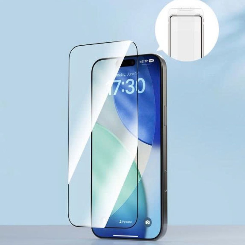 Combo 3in1 cường lực/Ốp Magsafe/Lens iPhone 17 Pro Max Devia - Kính cường lực 9H bảo vệ màn hình hiệu quả
