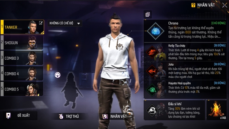 combo nhân vật Free Fire 1