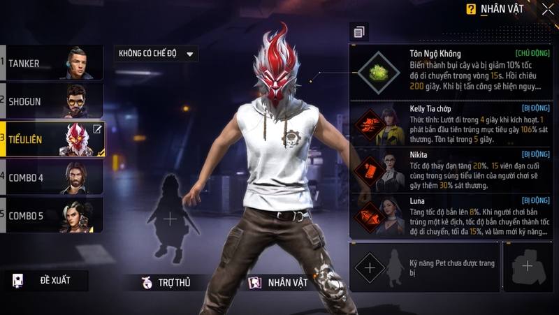 combo nhân vật Free Fire 3