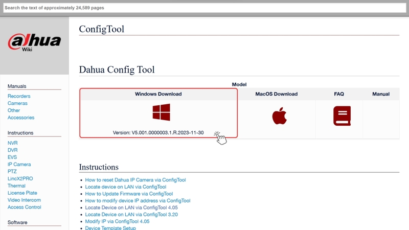 Hướng dẫn cài đặt Config Tool trên máy tính Bước 1