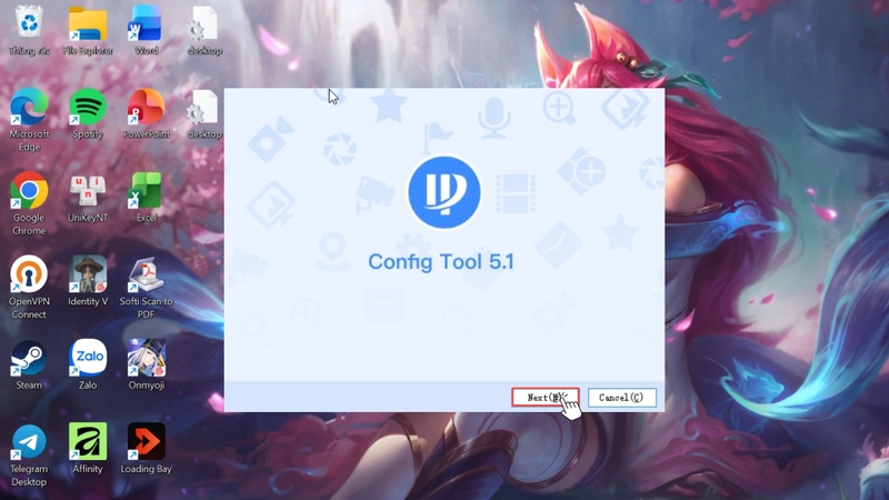 Hướng dẫn cài đặt Config Tool trên máy tính Bước 3