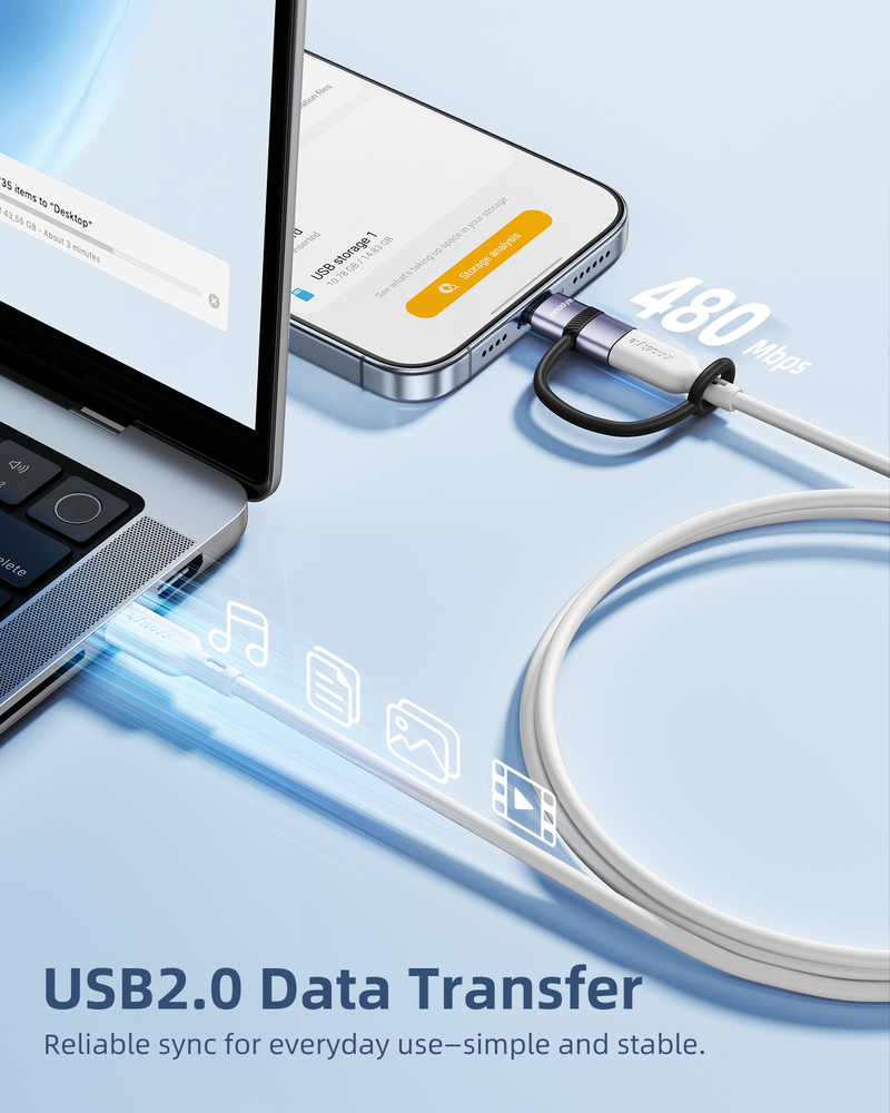 Truyền dữ liệu ổn định chuẩn USB 2.0