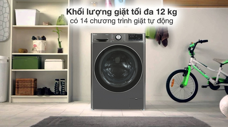 Máy giặt cửa trước LG AI DD Inverter 12 Kg FV1412S3B là dòng máy giặt thông minh từ thương hiệu LG