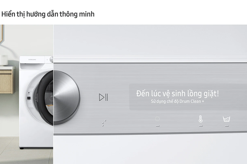 AI không chỉ tối ưu hóa quy trình giặt mà còn giám sát tình trạng máy giặt.